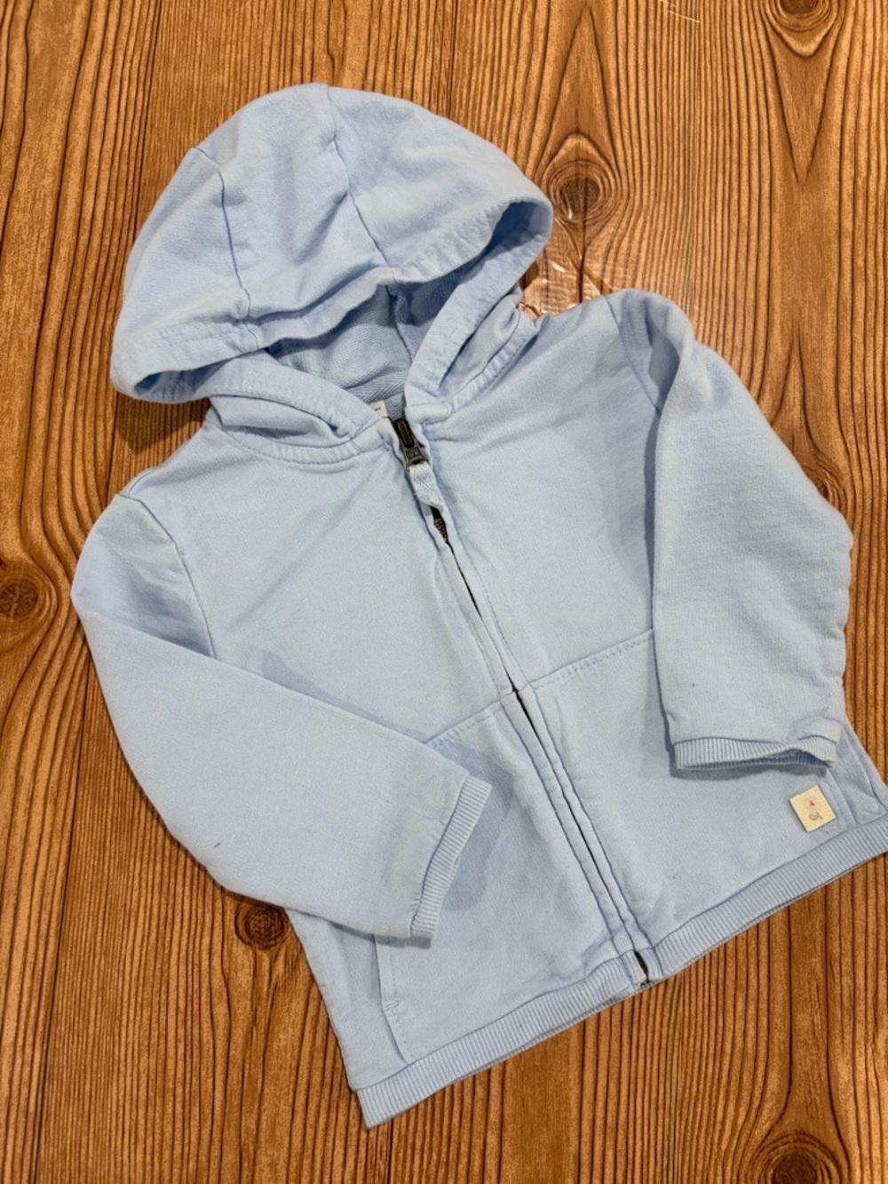 4/$20 Carter’s Light Blue Hooded Zip-Front Sweatshirt Hoodie Cotton